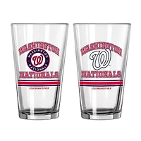MLB Washington Nationals 16oz. Pint Glass Two Pack