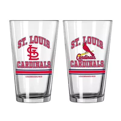 MLB St. Louis Cardinals 16oz. Pint Glass Two Pack