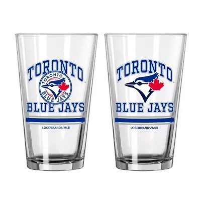 Toronto Blue Jays MLB Toronto Jays 16oz. Pint Glass Two Pack