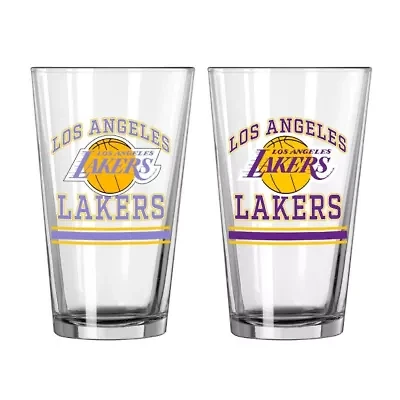 NBA Los Angeles Lakers 16oz. Pint Glass Two Pack