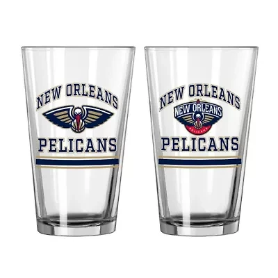 NBA New Orleans Pelicans 16oz. Pint Glass Two Pack