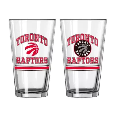NBA Toronto Raptors 16oz. Pint Glass Two Pack