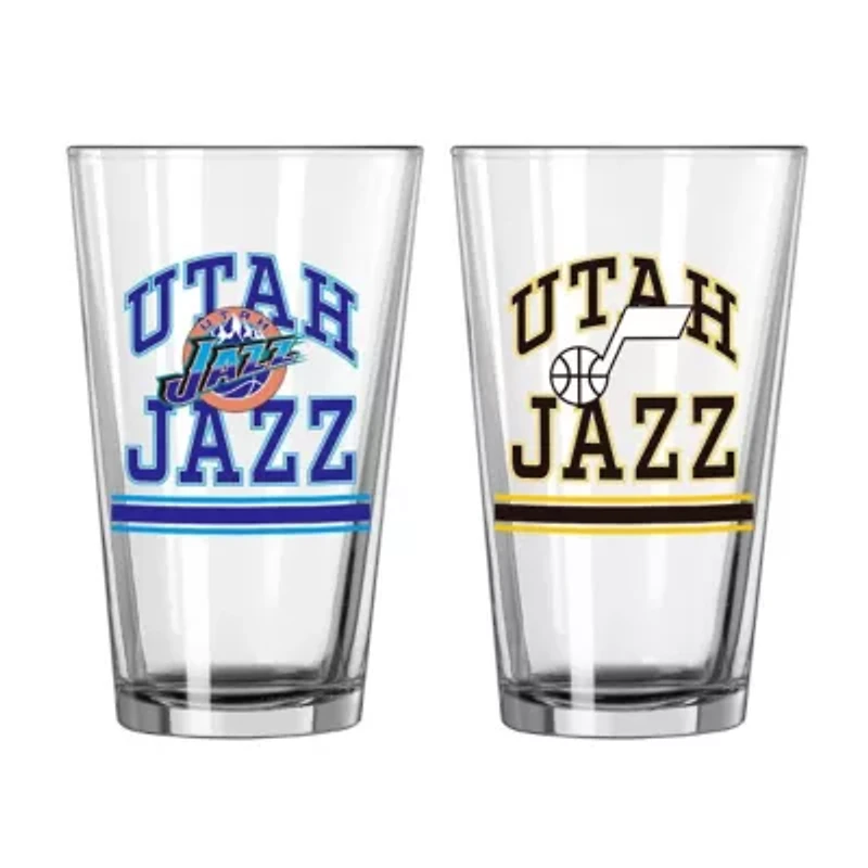 NBA Utah Jazz 16oz. Pint Glass Two Pack