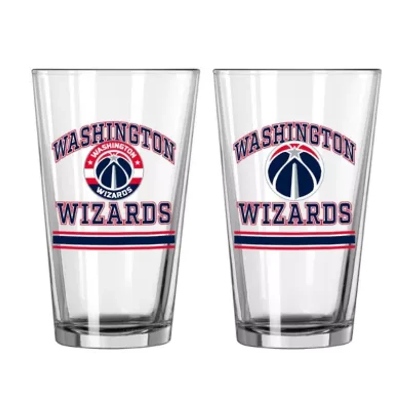 NBA Washington Wizards 16oz. Pint Glass Two Pack