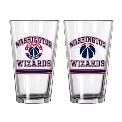 NBA Washington Wizards 16oz. Pint Glass Two Pack
