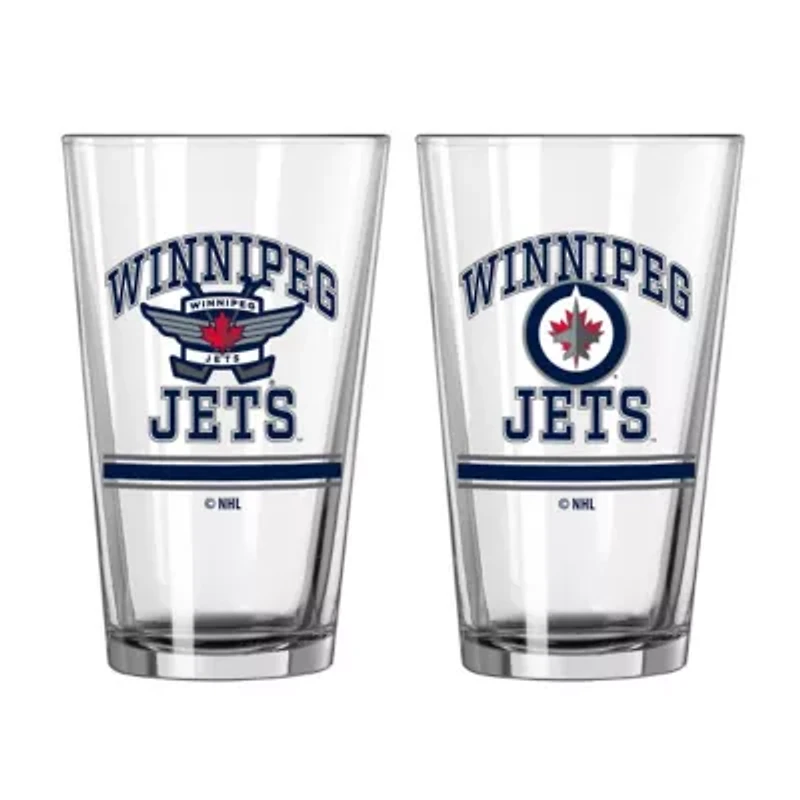 NHL Winnipeg Jets 16oz. Pint Glass Two Pack