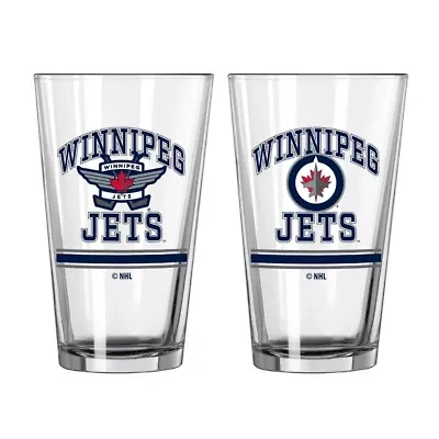 NHL Winnipeg Jets 16oz. Pint Glass Two Pack