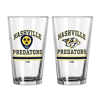 NHL Nashville Predators 16oz. Pint Glass Two Pack