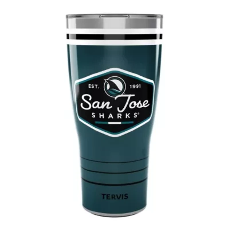 NHL San Jose Sharks 30oz. Retro Stainless Tumbler