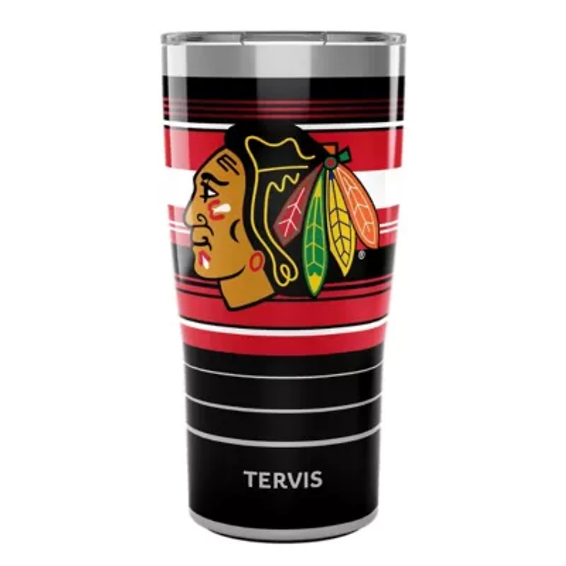 NHL Chicago Blackhawks 20oz. Hype Stripes Stainless Tumbler