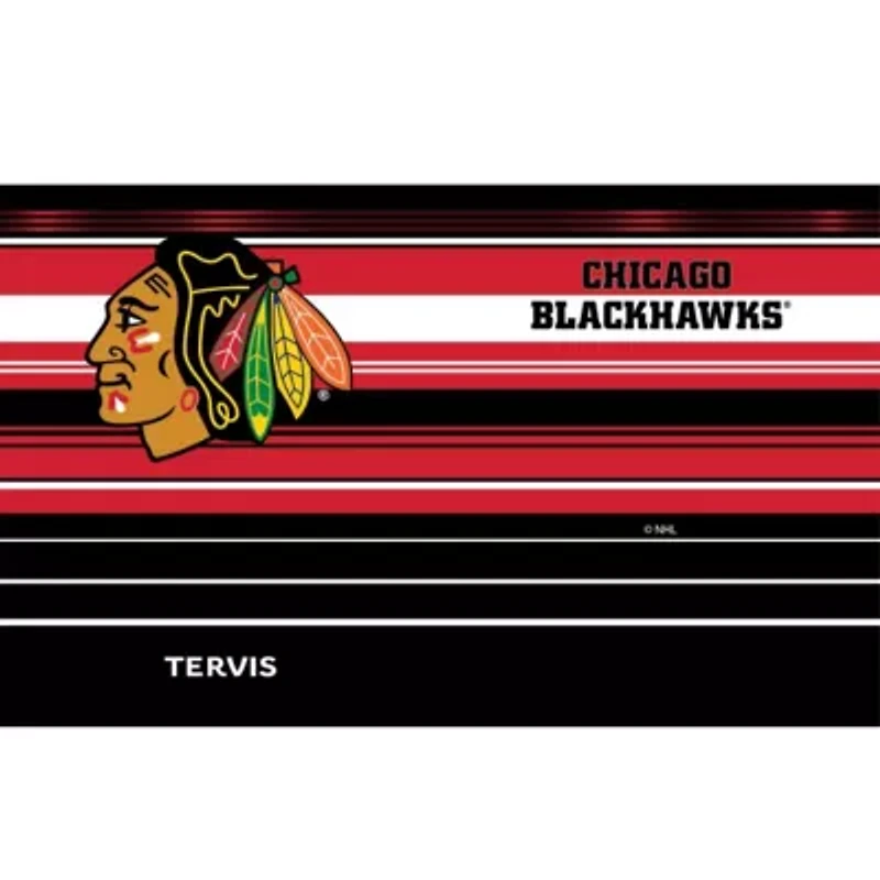 NHL Chicago Blackhawks 20oz. Hype Stripes Stainless Tumbler