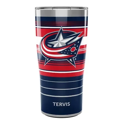 NHL Columbus Jackets 20oz. Hype Stripes Stainless Tumbler