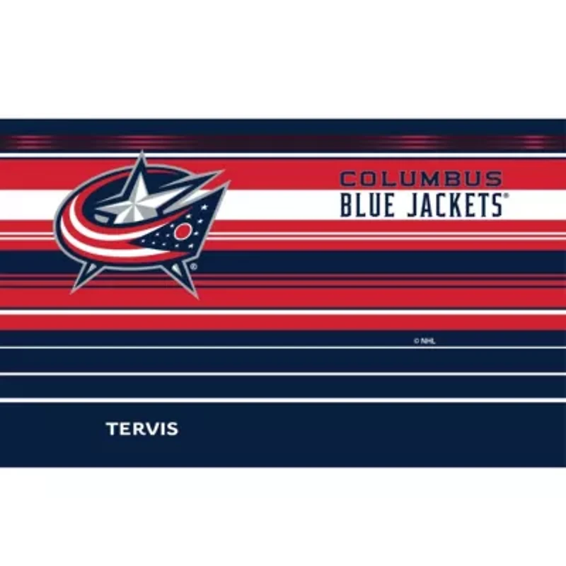 NHL Columbus Jackets 20oz. Hype Stripes Stainless Tumbler
