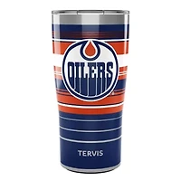 NHL Edmonton Oilers 20oz. Hype Stripes Stainless Tumbler
