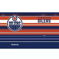 NHL Edmonton Oilers 20oz. Hype Stripes Stainless Tumbler