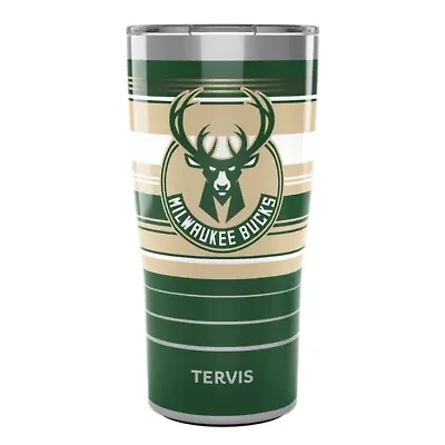 NBA Milwaukee Bucks 20oz. Hype Stripes Stainless Tumbler