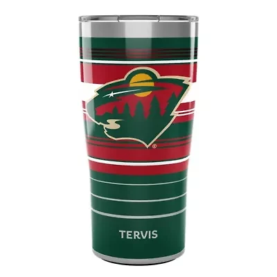 NHL Minnesota Wild 20oz. Hype Stripes Stainless Tumbler