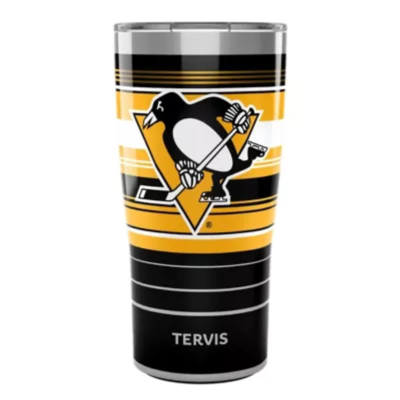 NHL Pittsburgh Penguins 20oz. Hype Stripes Stainless Tumbler