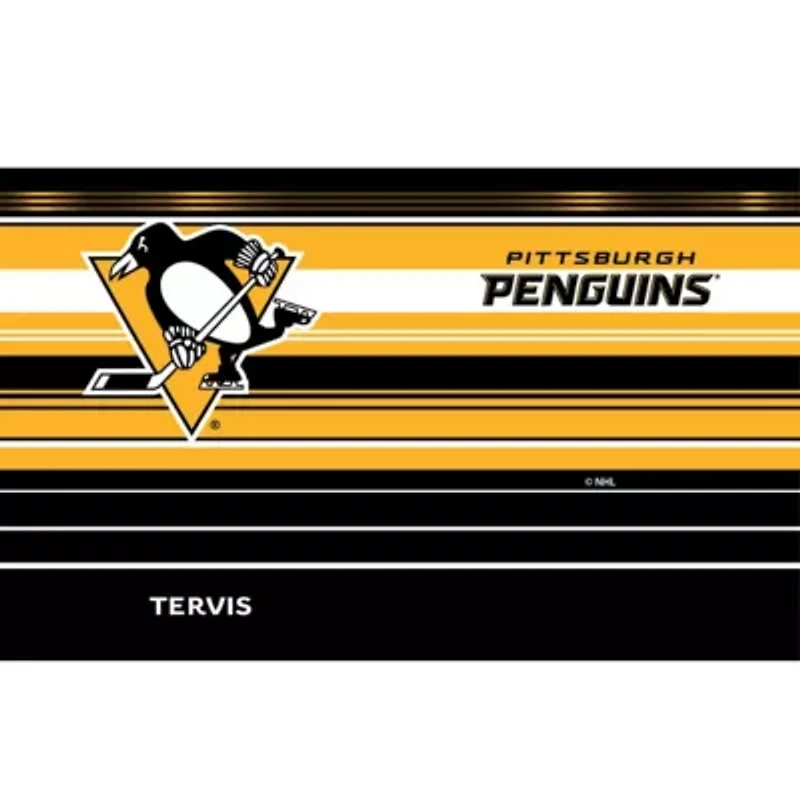 NHL Pittsburgh Penguins 20oz. Hype Stripes Stainless Tumbler