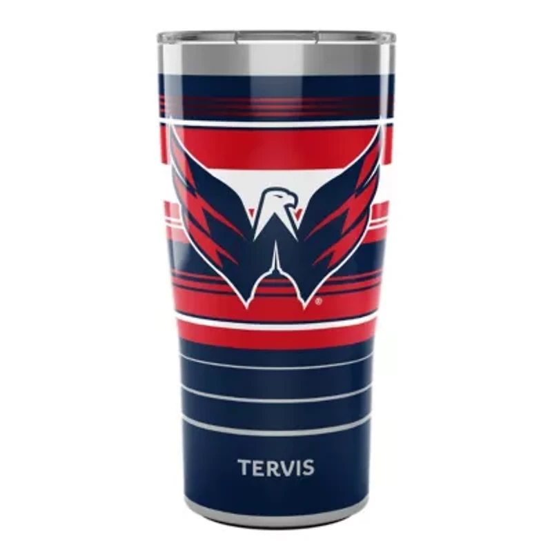 NHL Washington Capitals 20oz. Hype Stripes Stainless Tumbler