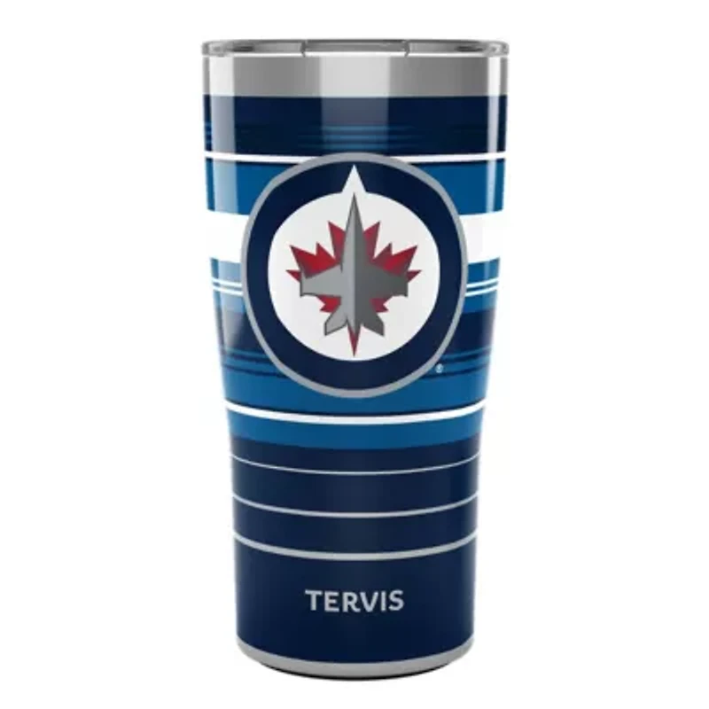 NHL Winnipeg Jets 20oz. Hype Stripes Stainless Tumbler