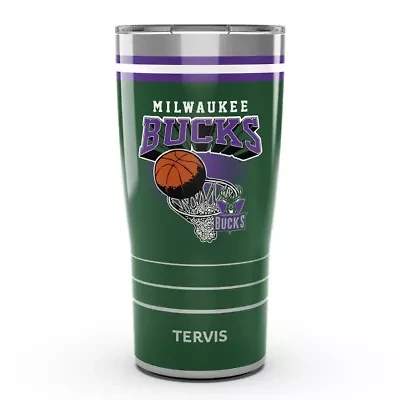 NBA Milwaukee Bucks 20oz. Vintage Stainless Tumbler