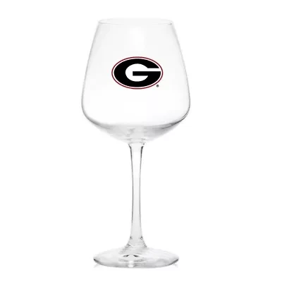 NCAA Georgia Bulldogs 18oz. Stemmed Glass