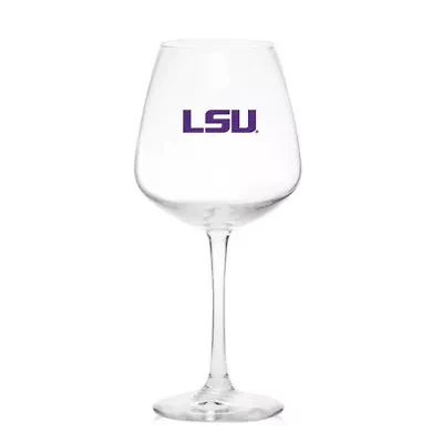 NCAA LSU Tigers 18oz. Stemmed Glass