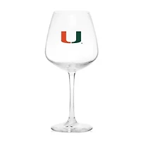 Miami (FL) Hurricanes NCAA Miami Hurricanes 18oz. Stemmed Glass