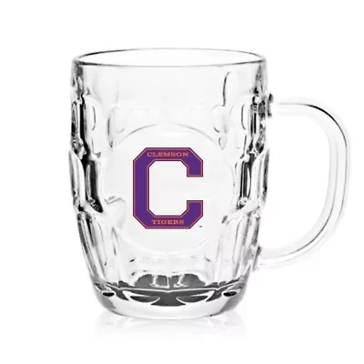 NCAA Clemson Tigers 20oz. Dimpled Glass Mug
