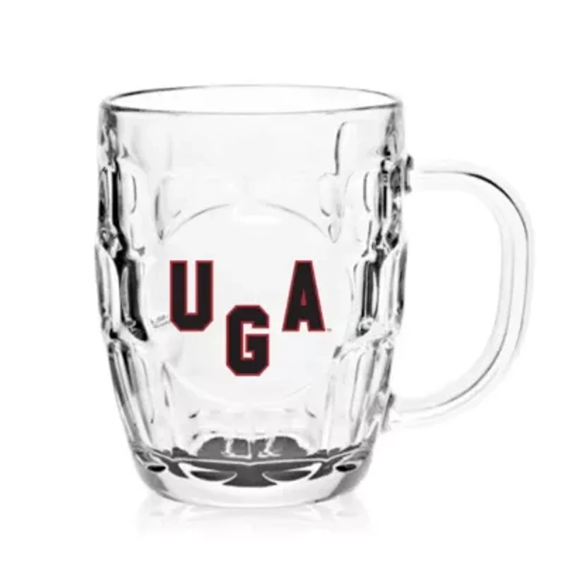 NCAA Georgia Bulldogs 20oz. Dimpled Glass Mug