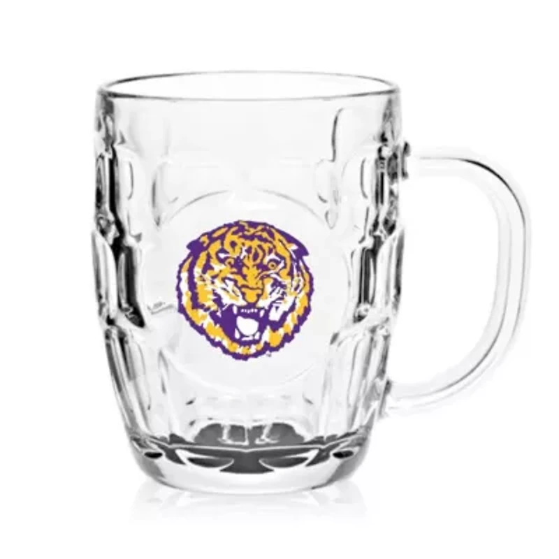 NCAA LSU Tigers 20oz. Dimpled Glass Mug