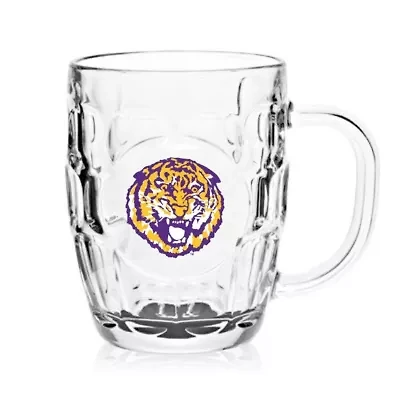 NCAA LSU Tigers 20oz. Dimpled Glass Mug