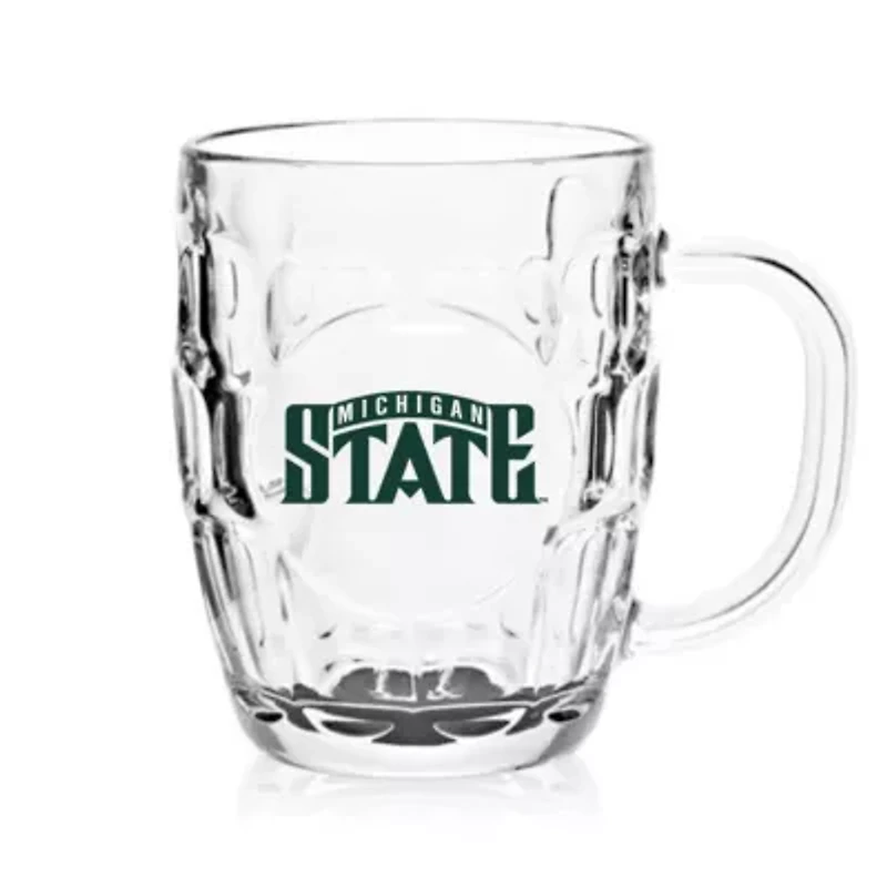 NCAA Michigan State Spartans 20oz. Dimpled Glass Mug