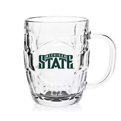 NCAA Michigan State Spartans 20oz. Dimpled Glass Mug