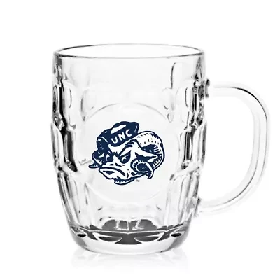 NCAA North Carolina Tar Heels 20oz. Dimpled Glass Mug