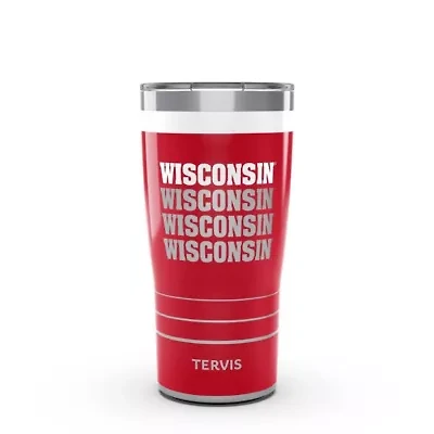 NCAA Wisconsin Badgers Reverb 20oz. Stainless Tumbler
