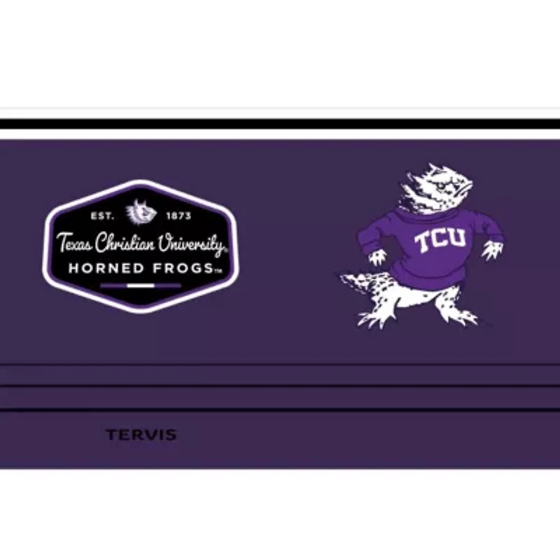 NCAA TCU Horned Frogs 30oz. Vintage Stainless Tumbler