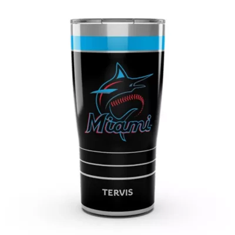 MLB Miami Marlins 20oz. MVP DuraPrint™️ Stainless Travel Tumbler