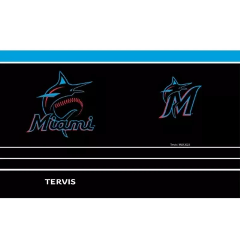 MLB Miami Marlins 20oz. MVP DuraPrint™️ Stainless Travel Tumbler