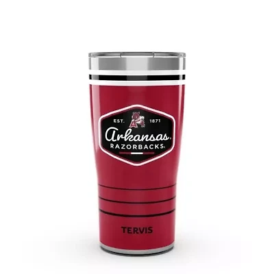 NCAA Arkansas Razorbacks 20oz. Vintage DuraPrint™️ Stainless Travel Tumbler