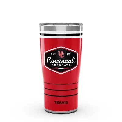 NCAA Cincinnati Bearcats 20oz. Vintage DuraPrint™️ Stainless Travel Tumbler
