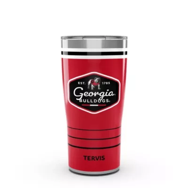 NCAA Georgia Bulldogs 20oz. Vintage DuraPrint™️ Stainless Travel Tumbler