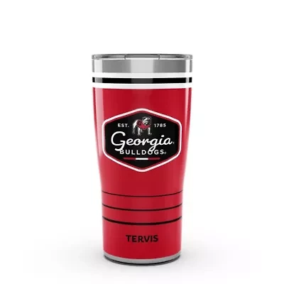 NCAA Georgia Bulldogs 20oz. Vintage DuraPrint™️ Stainless Travel Tumbler