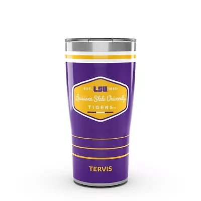 NCAA LSU Tigers 20oz. Vintage DuraPrint™️ Stainless Travel Tumbler