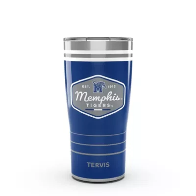 NCAA Memphis Tigers 20oz. Vintage DuraPrint™️ Stainless Travel Tumbler