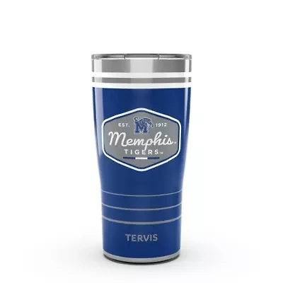 NCAA Memphis Tigers 20oz. Vintage DuraPrint™️ Stainless Travel Tumbler