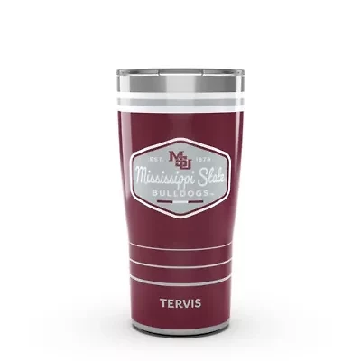 NCAA Mississippi State Bulldogs 20oz. Vintage DuraPrint™️ Stainless Travel Tumbler