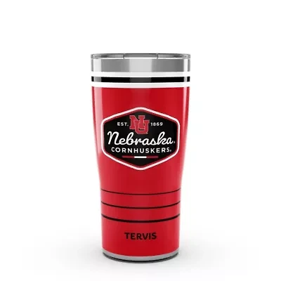 NCAA Nebraska Huskers 20oz. Vintage DuraPrint™️ Stainless Travel Tumbler
