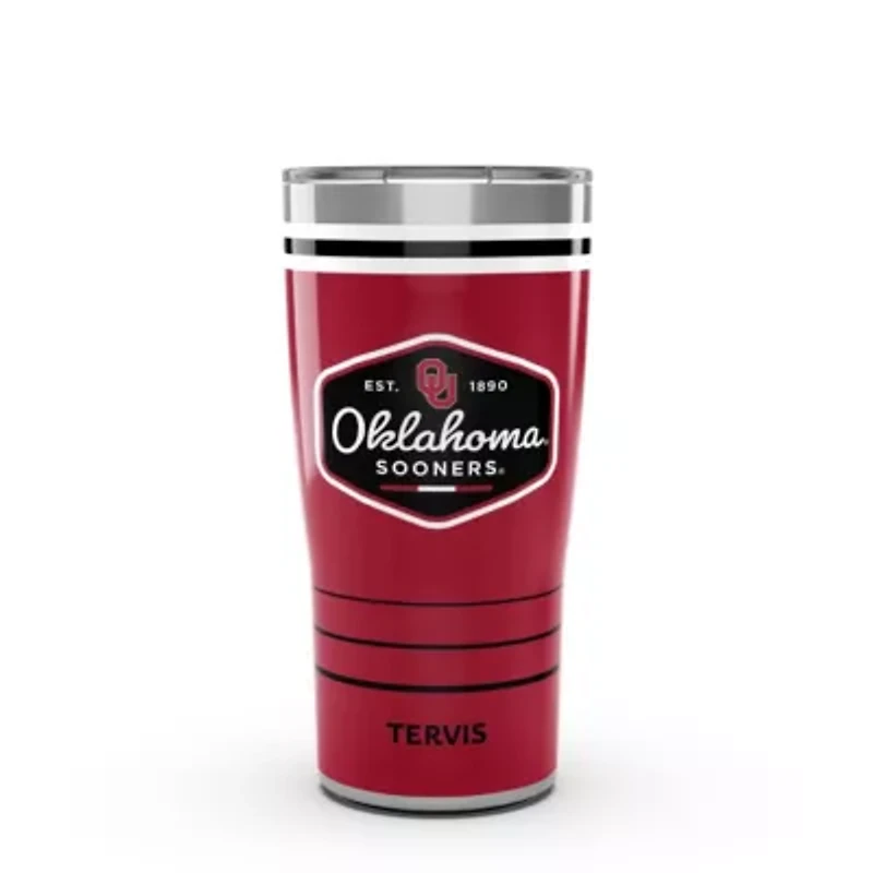 NCAA Oklahoma Sooners 20oz. Vintage DuraPrint™️ Stainless Travel Tumbler